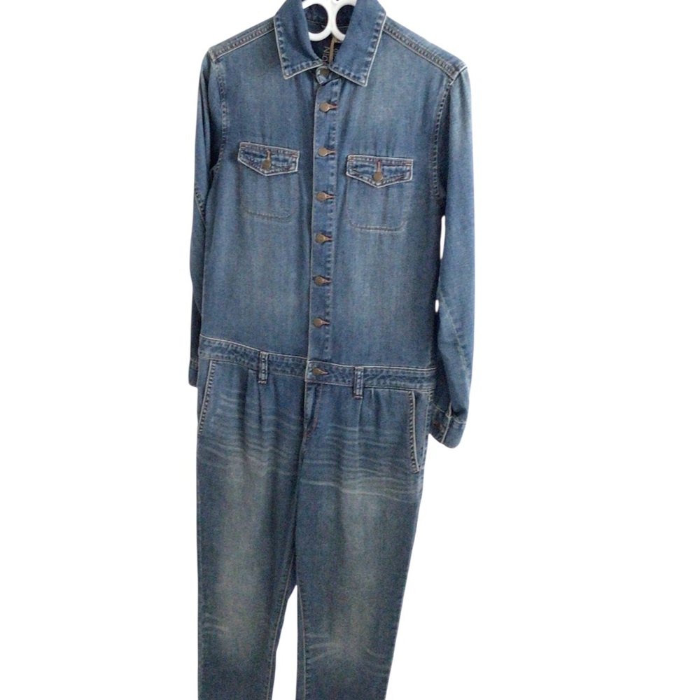 Zara Blue Denim Jumpsuit